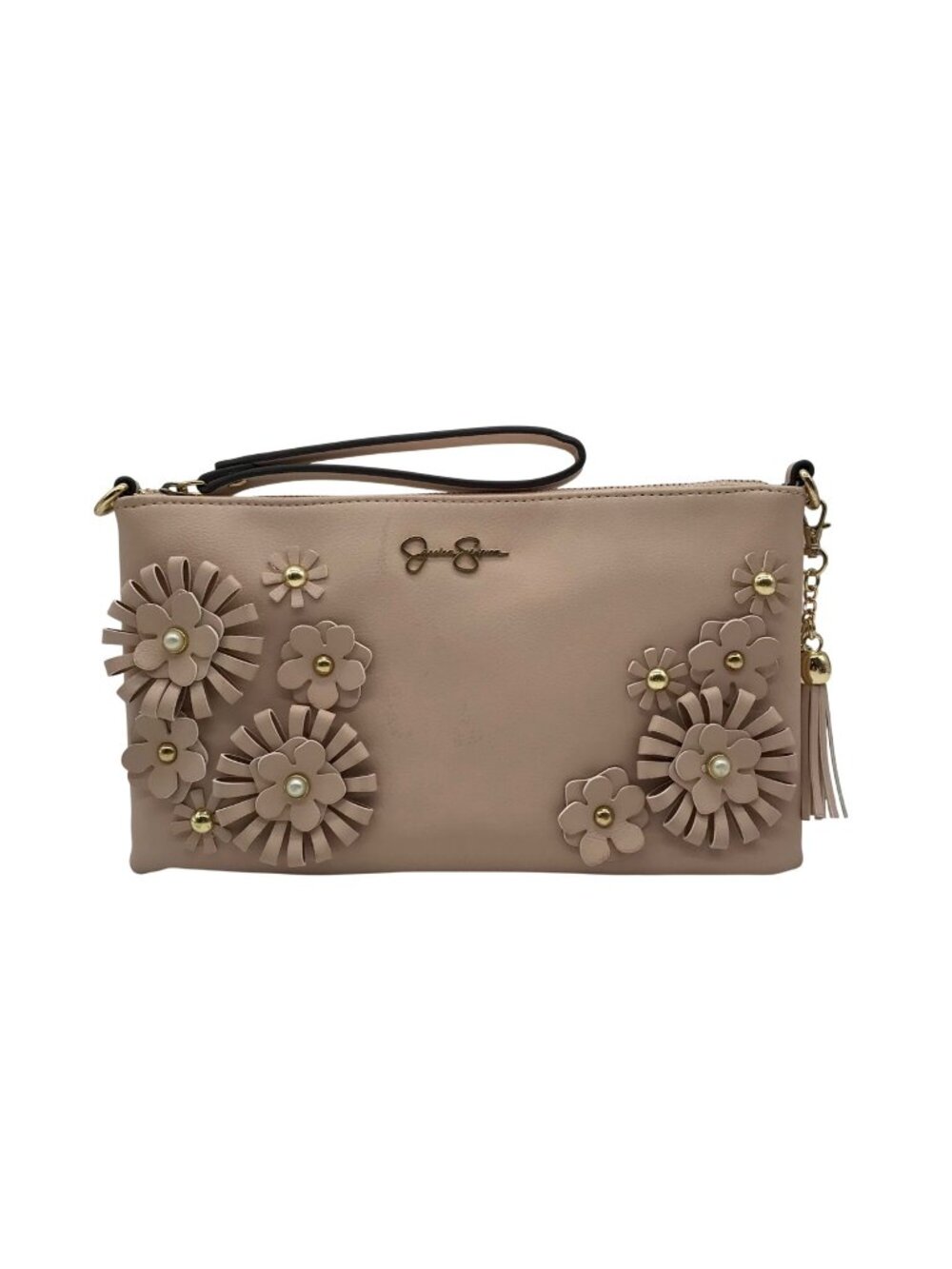 Jessican Simpson Natalia Floral Embellished Clutch Crossbody Bag